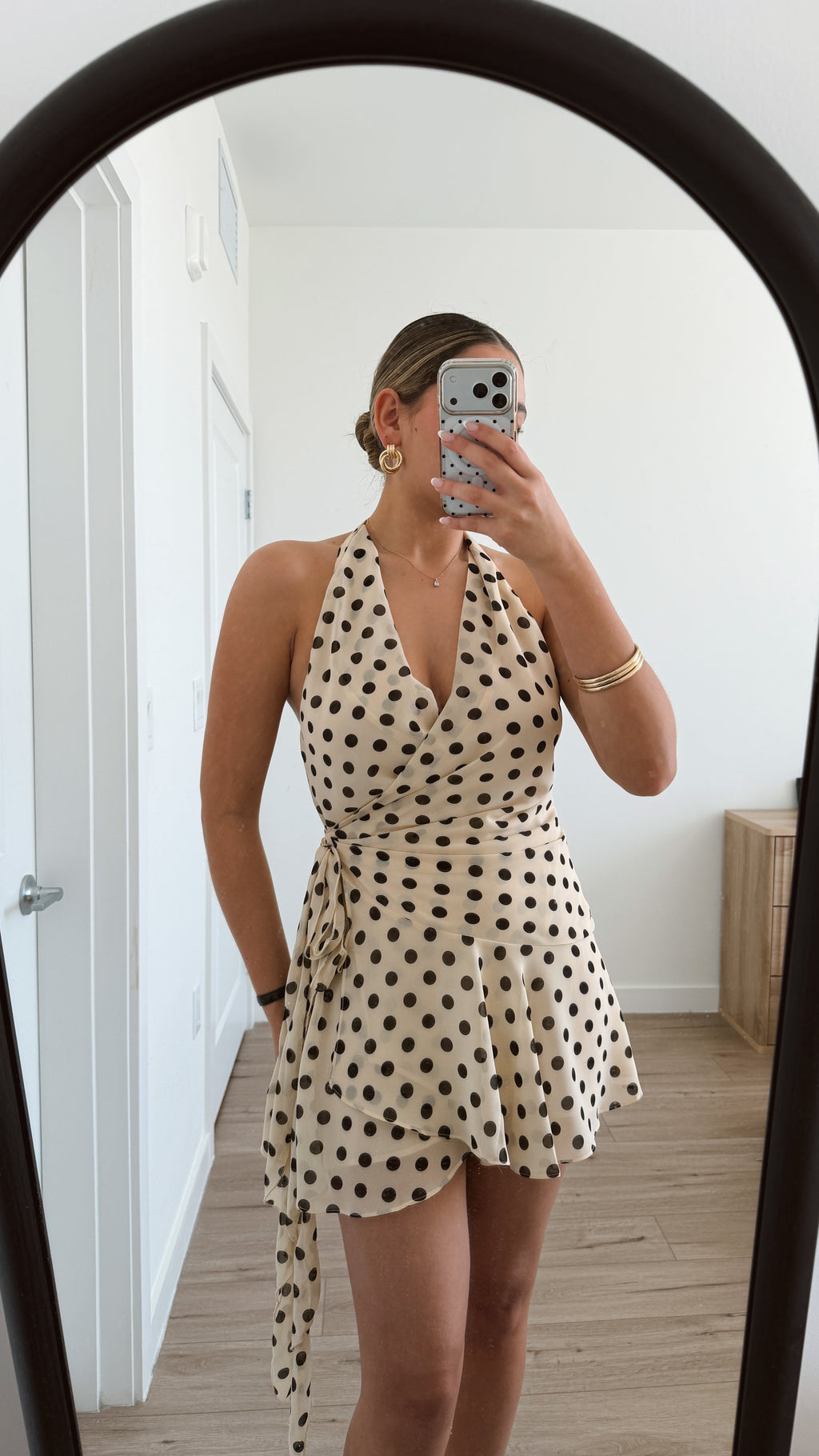 Polka Dot Wrap Dress