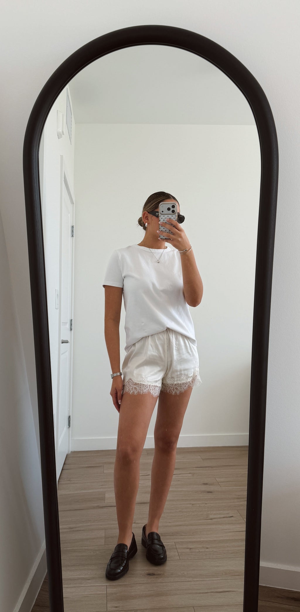 Satin Lace Shorts