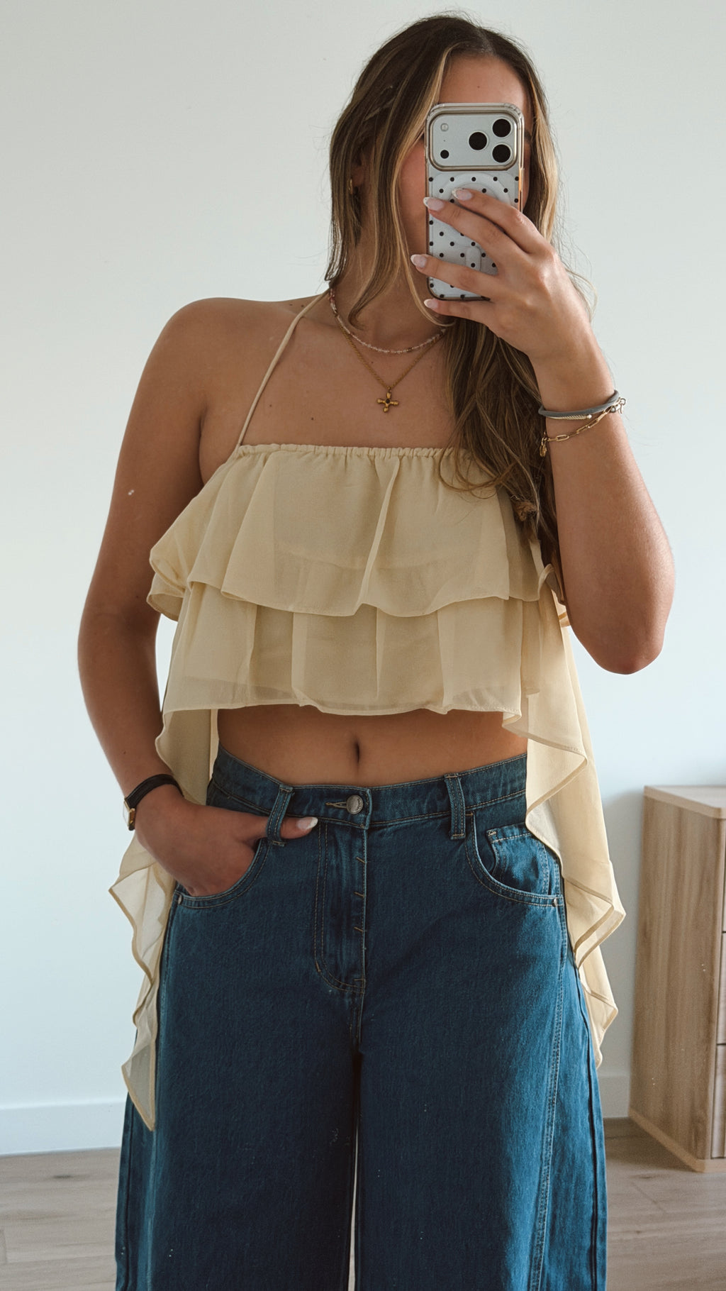 Ruffled Halter Top