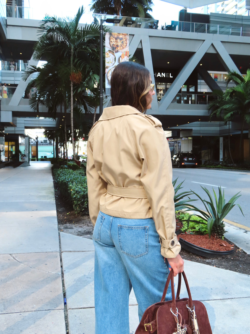 Amara Cropped Trench Coat